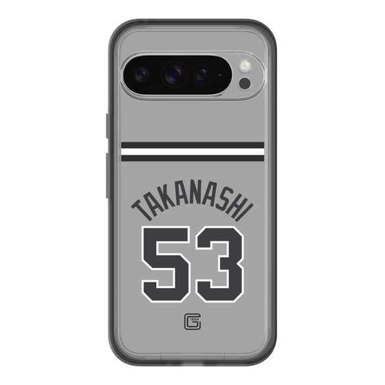 スリムプロテクションプレミアムケース［ 読売ジャイアンツ - #53 TAKANASHI - ビジター ］