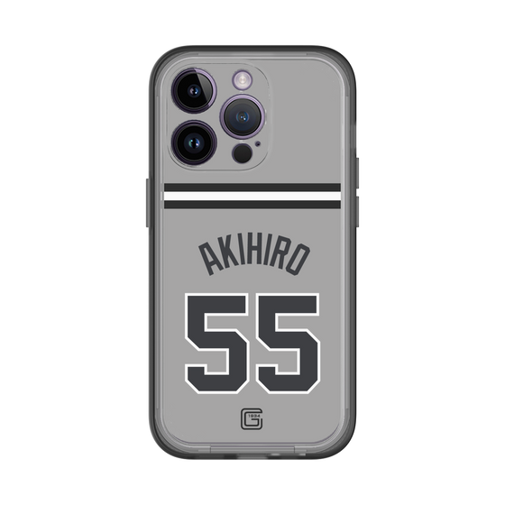 スリムプロテクションプレミアムケース［ 読売ジャイアンツ - #55 AKIHIRO - ビジター ］