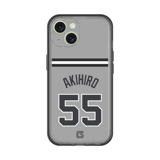 スリムプロテクションプレミアムケース［ 読売ジャイアンツ - #55 AKIHIRO - ビジター ］