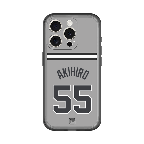 スリムプロテクションプレミアムケース［ 読売ジャイアンツ - #55 AKIHIRO - ビジター ］