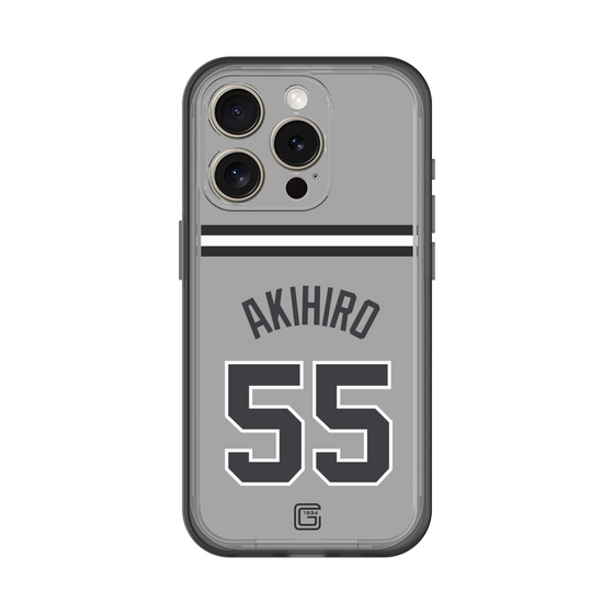 スリムプロテクションプレミアムケース［ 読売ジャイアンツ - #55 AKIHIRO - ビジター ］