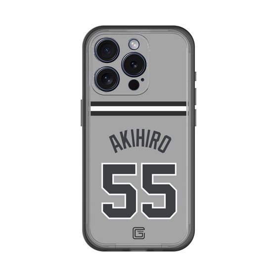 スリムプロテクションプレミアムケース［ 読売ジャイアンツ - #55 AKIHIRO - ビジター ］