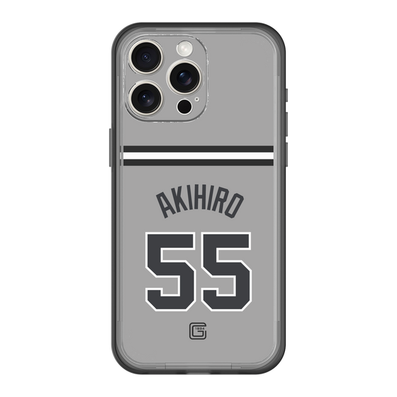 スリムプロテクションプレミアムケース［ 読売ジャイアンツ - #55 AKIHIRO - ビジター ］