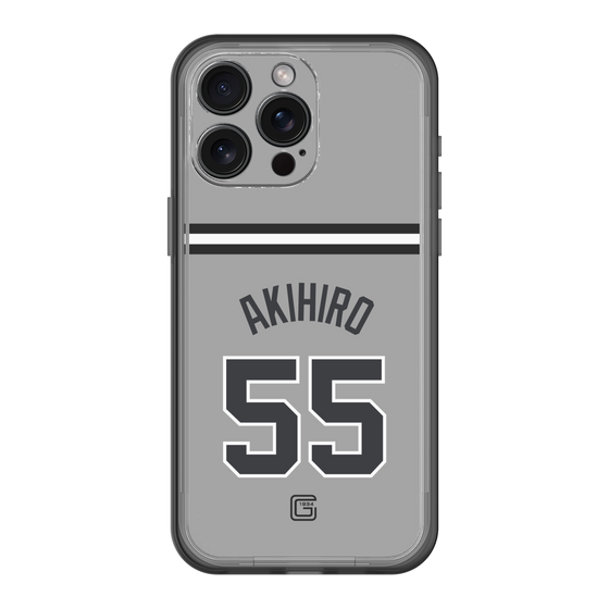 スリムプロテクションプレミアムケース［ 読売ジャイアンツ - #55 AKIHIRO - ビジター ］