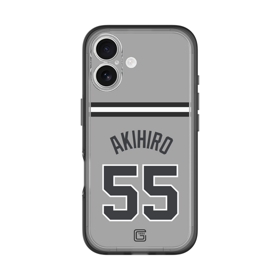 スリムプロテクションプレミアムケース［ 読売ジャイアンツ - #55 AKIHIRO - ビジター ］