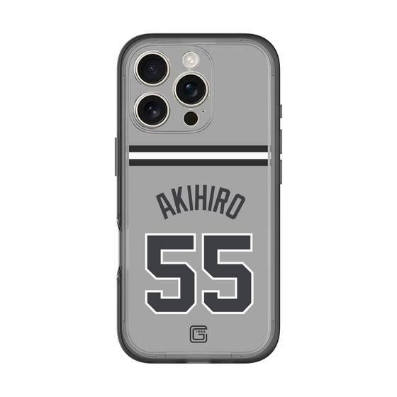 スリムプロテクションプレミアムケース［ 読売ジャイアンツ - #55 AKIHIRO - ビジター ］