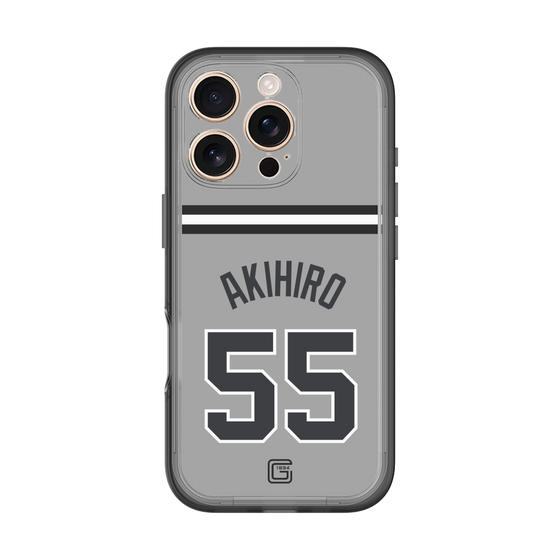 スリムプロテクションプレミアムケース［ 読売ジャイアンツ - #55 AKIHIRO - ビジター ］