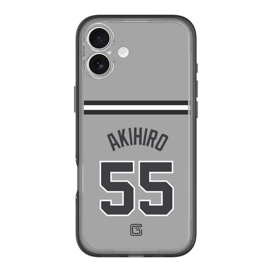 スリムプロテクションプレミアムケース［ 読売ジャイアンツ - #55 AKIHIRO - ビジター ］