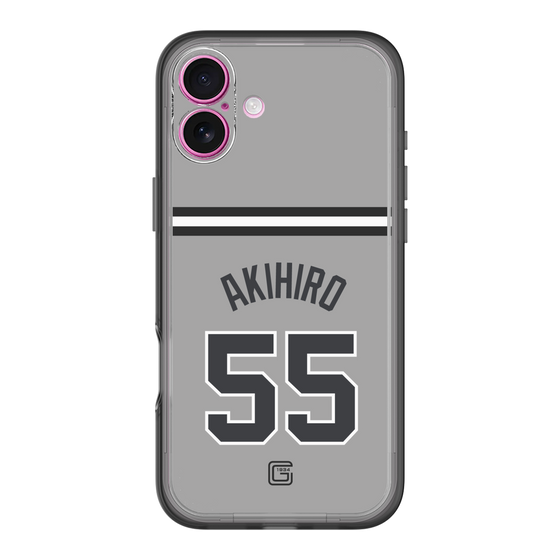 スリムプロテクションプレミアムケース［ 読売ジャイアンツ - #55 AKIHIRO - ビジター ］