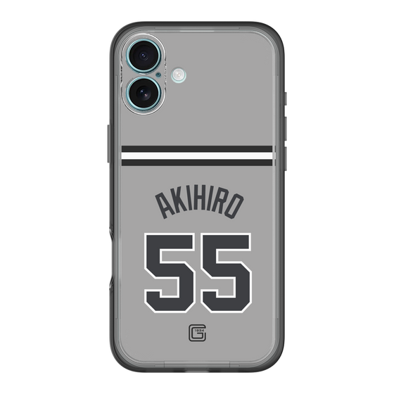 スリムプロテクションプレミアムケース［ 読売ジャイアンツ - #55 AKIHIRO - ビジター ］