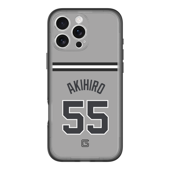 スリムプロテクションプレミアムケース［ 読売ジャイアンツ - #55 AKIHIRO - ビジター ］