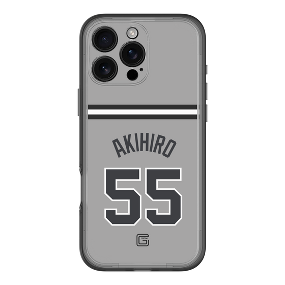 スリムプロテクションプレミアムケース［ 読売ジャイアンツ - #55 AKIHIRO - ビジター ］