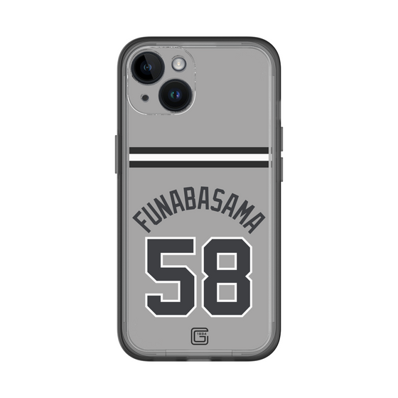 スリムプロテクションプレミアムケース［ 読売ジャイアンツ - #58 FUNABASAMA - ビジター ］
