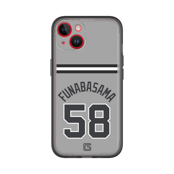 スリムプロテクションプレミアムケース［ 読売ジャイアンツ - #58 FUNABASAMA - ビジター ］