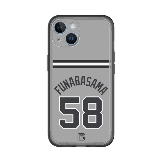 スリムプロテクションプレミアムケース［ 読売ジャイアンツ - #58 FUNABASAMA - ビジター ］