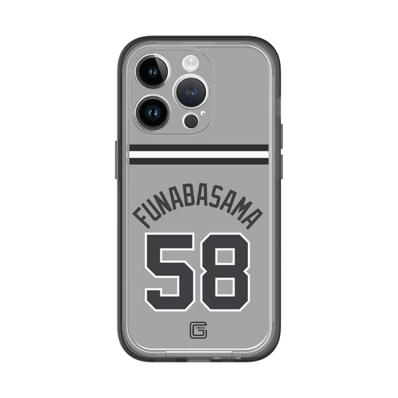 スリムプロテクションプレミアムケース［ 読売ジャイアンツ - #58 FUNABASAMA - ビジター ］