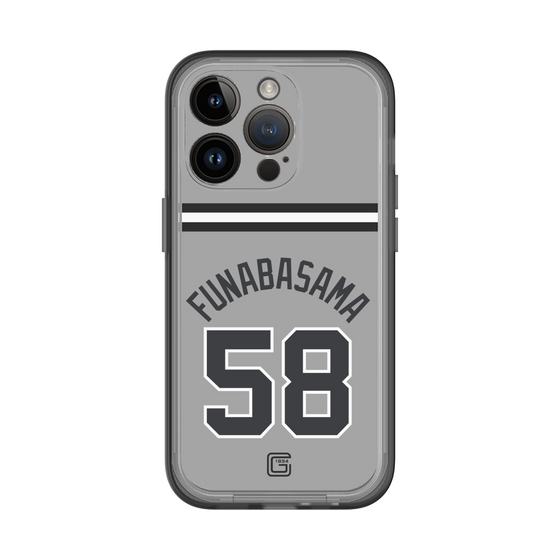 スリムプロテクションプレミアムケース［ 読売ジャイアンツ - #58 FUNABASAMA - ビジター ］