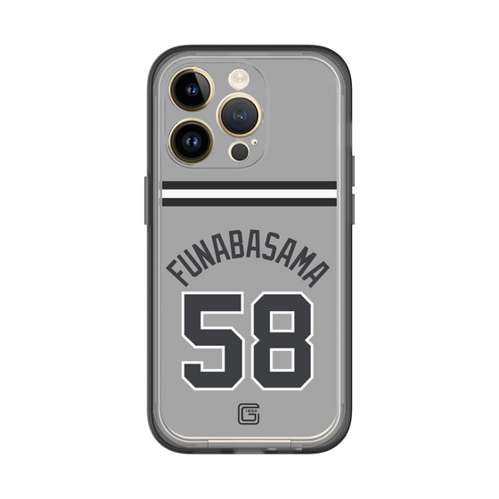 スリムプロテクションプレミアムケース［ 読売ジャイアンツ - #58 FUNABASAMA - ビジター ］