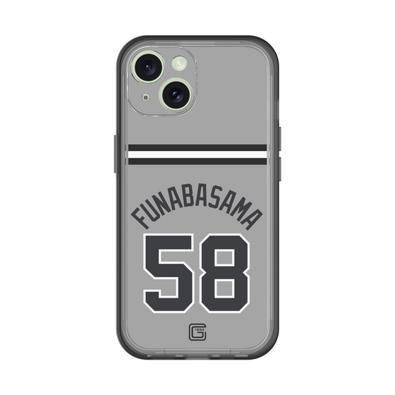スリムプロテクションプレミアムケース［ 読売ジャイアンツ - #58 FUNABASAMA - ビジター ］