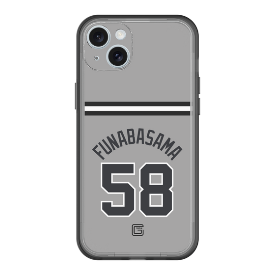 スリムプロテクションプレミアムケース［ 読売ジャイアンツ - #58 FUNABASAMA - ビジター ］
