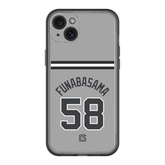 スリムプロテクションプレミアムケース［ 読売ジャイアンツ - #58 FUNABASAMA - ビジター ］