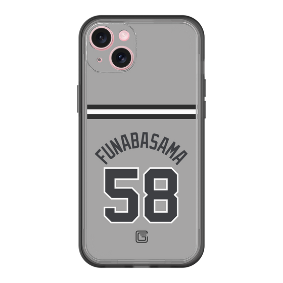 スリムプロテクションプレミアムケース［ 読売ジャイアンツ - #58 FUNABASAMA - ビジター ］