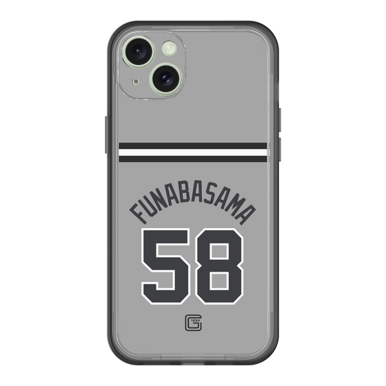 スリムプロテクションプレミアムケース［ 読売ジャイアンツ - #58 FUNABASAMA - ビジター ］