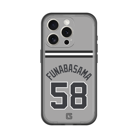 スリムプロテクションプレミアムケース［ 読売ジャイアンツ - #58 FUNABASAMA - ビジター ］