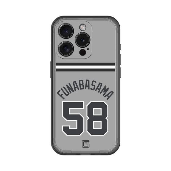 スリムプロテクションプレミアムケース［ 読売ジャイアンツ - #58 FUNABASAMA - ビジター ］