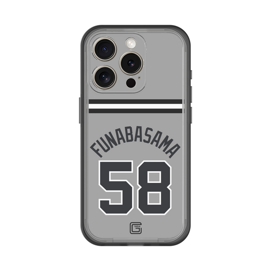 スリムプロテクションプレミアムケース［ 読売ジャイアンツ - #58 FUNABASAMA - ビジター ］