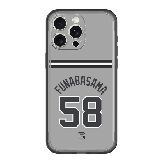 スリムプロテクションプレミアムケース［ 読売ジャイアンツ - #58 FUNABASAMA - ビジター ］
