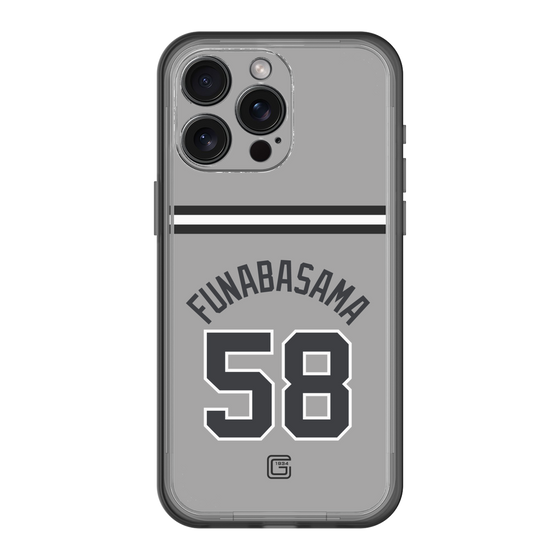 スリムプロテクションプレミアムケース［ 読売ジャイアンツ - #58 FUNABASAMA - ビジター ］
