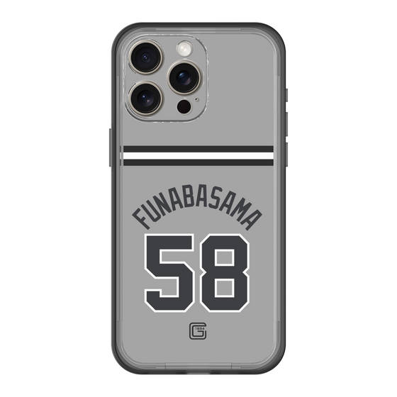 スリムプロテクションプレミアムケース［ 読売ジャイアンツ - #58 FUNABASAMA - ビジター ］