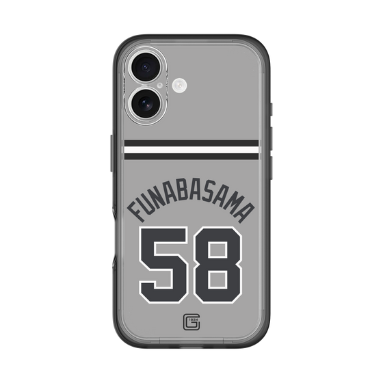 スリムプロテクションプレミアムケース［ 読売ジャイアンツ - #58 FUNABASAMA - ビジター ］