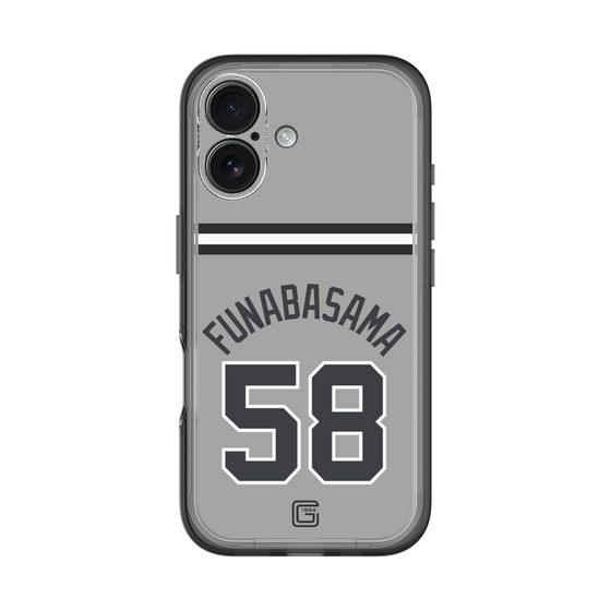 スリムプロテクションプレミアムケース［ 読売ジャイアンツ - #58 FUNABASAMA - ビジター ］