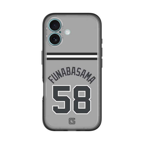スリムプロテクションプレミアムケース［ 読売ジャイアンツ - #58 FUNABASAMA - ビジター ］