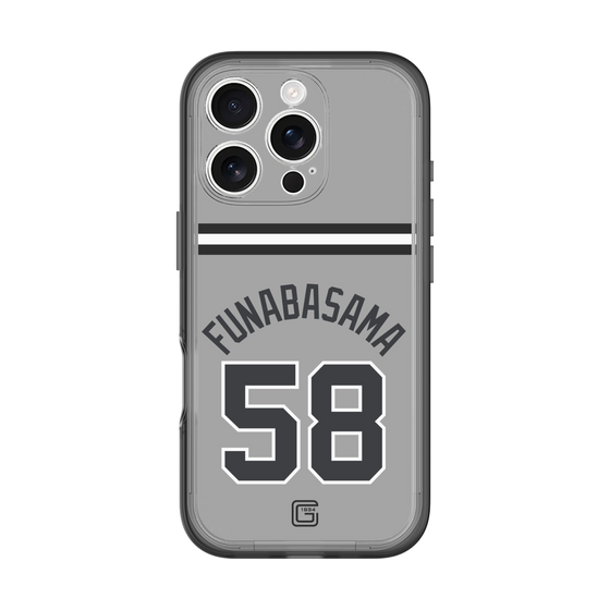スリムプロテクションプレミアムケース［ 読売ジャイアンツ - #58 FUNABASAMA - ビジター ］