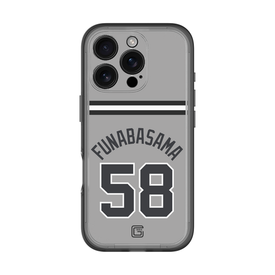 スリムプロテクションプレミアムケース［ 読売ジャイアンツ - #58 FUNABASAMA - ビジター ］