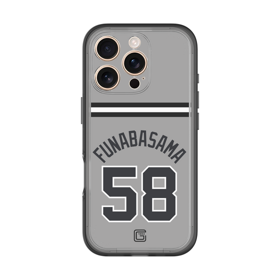 スリムプロテクションプレミアムケース［ 読売ジャイアンツ - #58 FUNABASAMA - ビジター ］