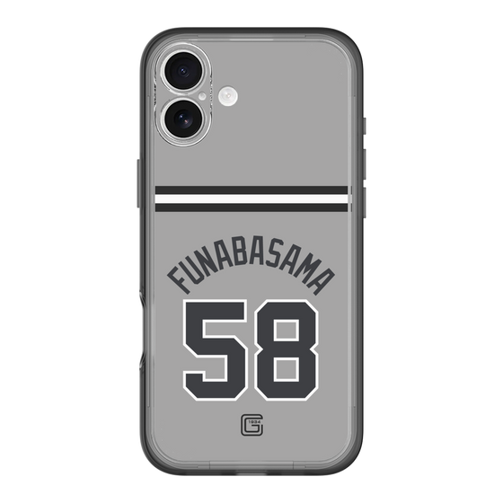 スリムプロテクションプレミアムケース［ 読売ジャイアンツ - #58 FUNABASAMA - ビジター ］