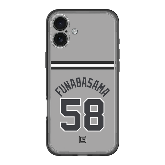 スリムプロテクションプレミアムケース［ 読売ジャイアンツ - #58 FUNABASAMA - ビジター ］