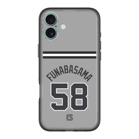 スリムプロテクションプレミアムケース［ 読売ジャイアンツ - #58 FUNABASAMA - ビジター ］
