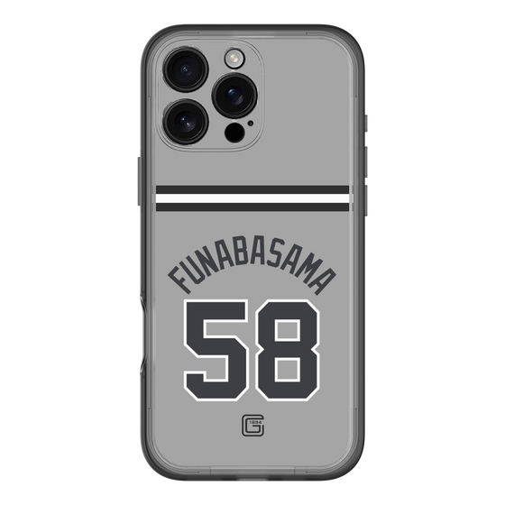 スリムプロテクションプレミアムケース［ 読売ジャイアンツ - #58 FUNABASAMA - ビジター ］