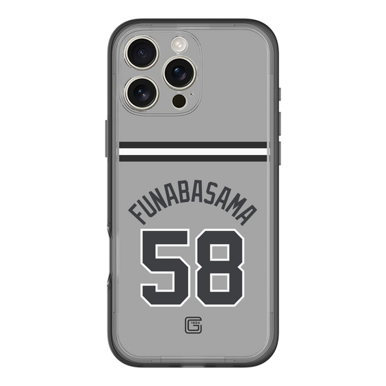 スリムプロテクションプレミアムケース［ 読売ジャイアンツ - #58 FUNABASAMA - ビジター ］