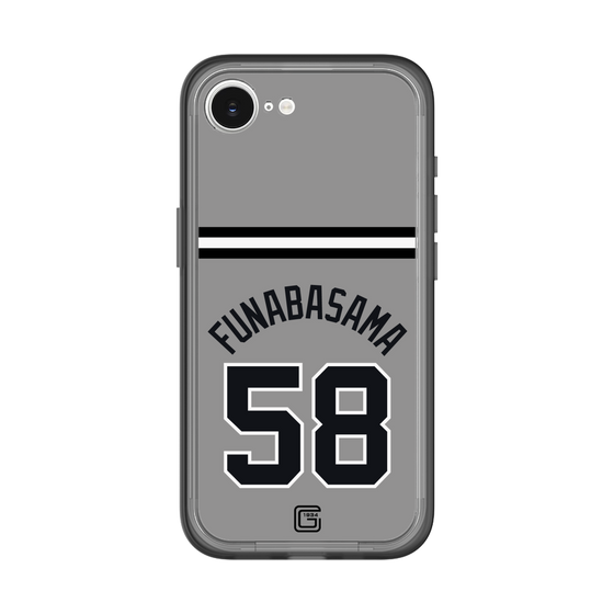スリムプロテクションプレミアムケース［ 読売ジャイアンツ - #58 FUNABASAMA - ビジター ］