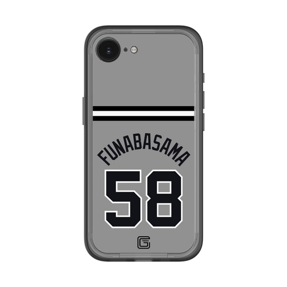 スリムプロテクションプレミアムケース［ 読売ジャイアンツ - #58 FUNABASAMA - ビジター ］