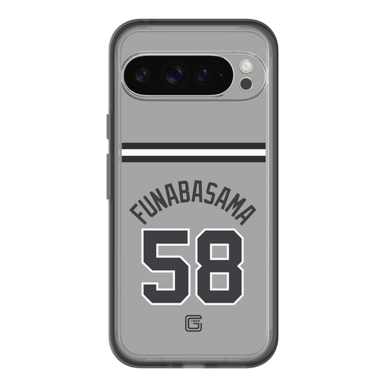 スリムプロテクションプレミアムケース［ 読売ジャイアンツ - #58 FUNABASAMA - ビジター ］
