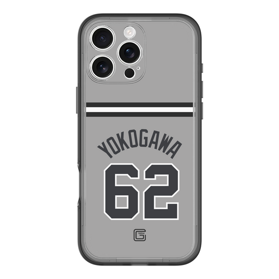 スリムプロテクションプレミアムケース［ 読売ジャイアンツ - #62 YOKOGAWA - ビジター ］