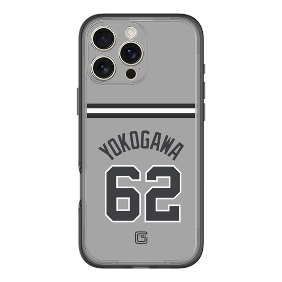スリムプロテクションプレミアムケース［ 読売ジャイアンツ - #62 YOKOGAWA - ビジター ］