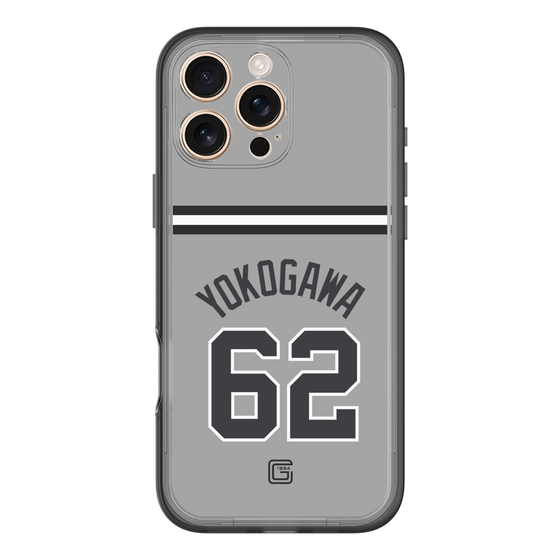 スリムプロテクションプレミアムケース［ 読売ジャイアンツ - #62 YOKOGAWA - ビジター ］